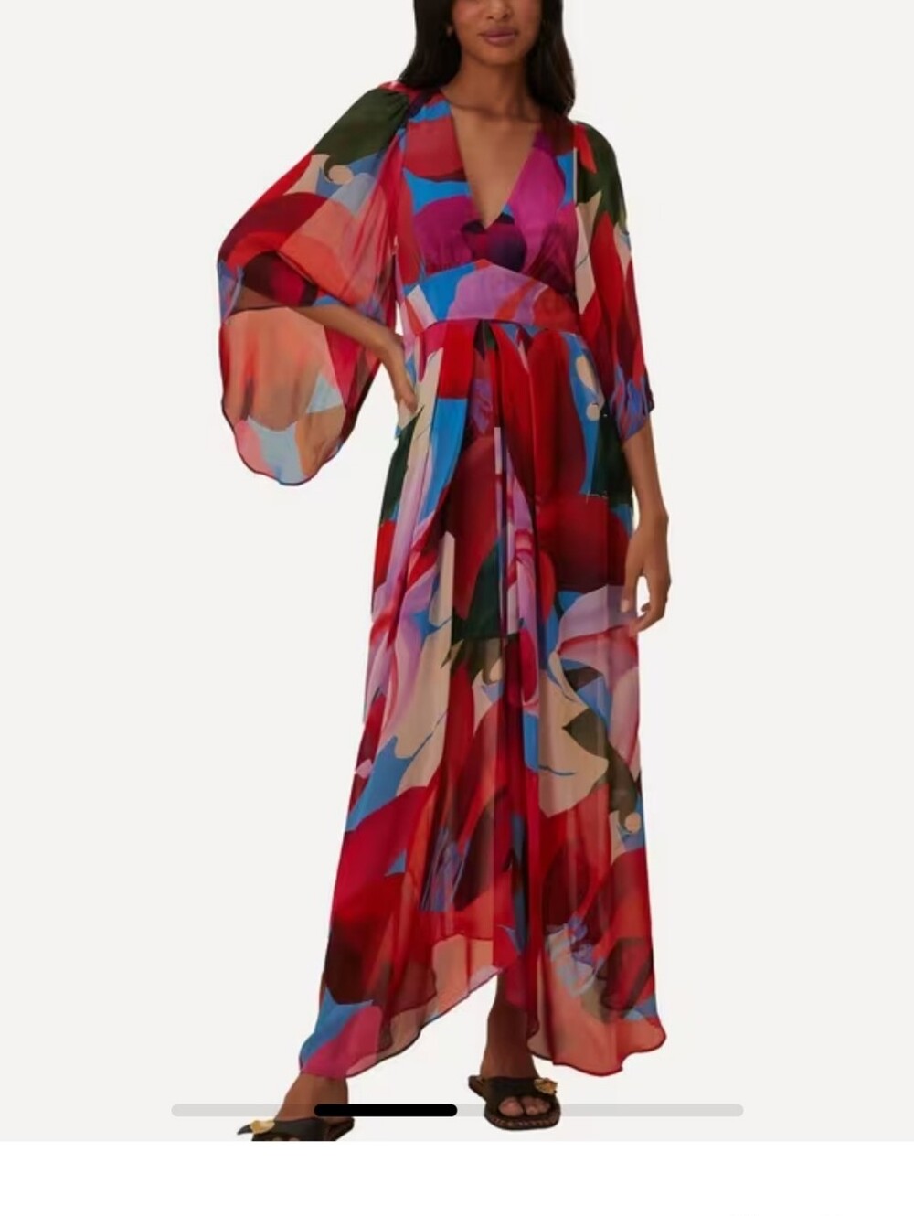 New Farm Rio Watercolor Maxi Dress XXS